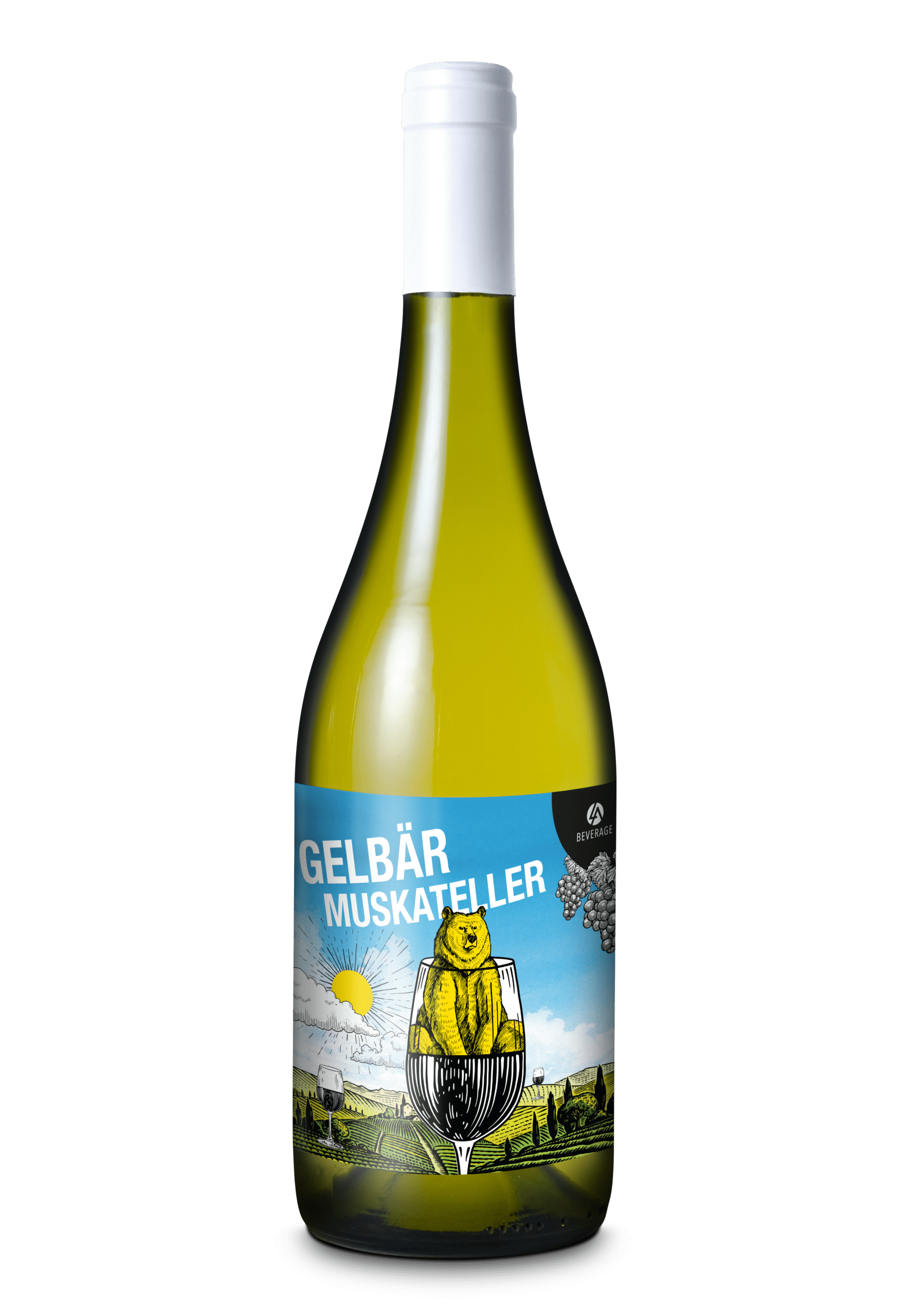 LA-Beverage-Gelbaer-Muskateller.png GelBÄR Muskateller (Gelber Muskateller) 2024 0,75l - LA-Beverage – Bild 1
