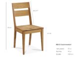 Esstischstuhl, Material Massivholz, Eiche – Bild 2